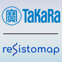 Logos for Takara Bio and Resistomap