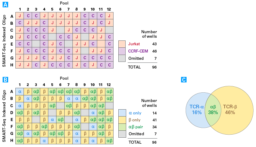 Analysis of a mixed cell population from a 96-well plate